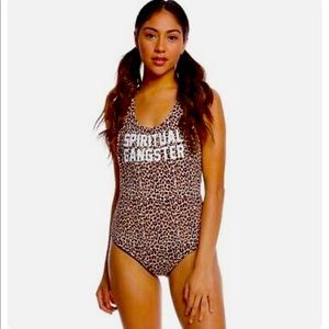 Spiritual Gangster Leopard One Piece Swimsuit